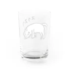 ABTMの路地から出てきたへんな猫 cat Water Glass :back