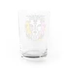 Full of vitality　(フル　オブ　バイタリティ)のPink☆lion　(ピンクのライオン)　ピンクバージョン　Full of vitality　(フル　オブ　バイタリティ) Water Glass :back