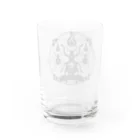 Ateの唆骸堅象虫（黒） Water Glass :back