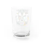 Full of vitality　(フル　オブ　バイタリティ)のwhite☆lion　(白いライオン)　白バージョン　Full of vitality　(フル　オブ　バイタリティ) Water Glass :back
