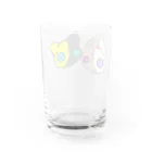 かがり思考作成場の【つむぎはぎシリーズ】トラとウマ Water Glass :back