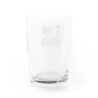 ちびきん工房のI LOVE SHURIJO Water Glass :back