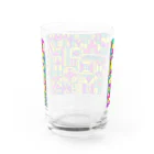 〈ヤマサキサチコ〉ショップのマルサンカクシカク_ポップ Water Glass :back