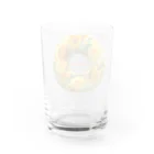 カラフルマルシェの薔薇のリース　イエロー　friendship Water Glass :back