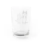 むしんちのてつなぎ猫 Water Glass :back