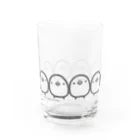 ひよこのもり工房のひよこさんぞろぞろ Water Glass :back