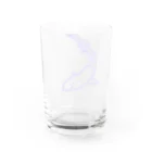 blueHawaiiのネオンカラーヨロイザメ Water Glass :back