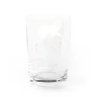 SakihoKurazumiIlustrationのおよぐしろくまおやこ Water Glass :back