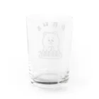 ますださえこの白熊飯店グラス(くろ) Water Glass :back