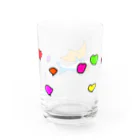 タカのお月さまとプカプカ、イルカちゃん Water Glass :back