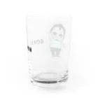BOKUPOTE_Shopのはーいぼくちんロゴ入り Water Glass :back