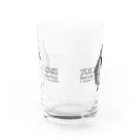 “すずめのおみせ” SUZURI店の東京すずめ Water Glass :back