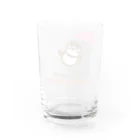 “すずめのおみせ” SUZURI店のHello! すずめだいきち Water Glass :back