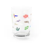 瀨頭 陽のいかの群れ Water Glass :back