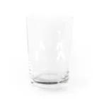 しましまのウォーキングボーイ ホワイト Water Glass :back