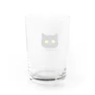 べるこのびびりやすい黒猫 Water Glass :back