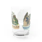 古書　天牛書店の江戸時代の盆栽＜鉢山図絵＞ Water Glass :back