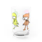 中野なかるてぃんのダジャレ ガールズ Water Glass :back