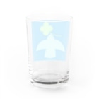 AROMA☆LOVELYのクローバーを運ぶ鳥 Water Glass :back