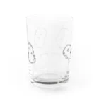 mugiのポップコーンジャンプモルモット Water Glass :back