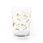 piro piro piccoloのjumping duckling Water Glass :back