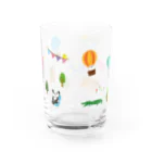 まるぺ 脱力グッズ屋さんの森の激ゆる動物たちのグラス Water Glass :back