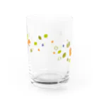 イラストレーター スズキトシエのキツネとリスのグラス Water Glass :back