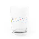 イラストレーター スズキトシエの潜水艦のねこのグラス Water Glass :back