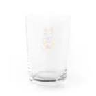 ヒロミンゴフラミンゴのまねきねんねこ Water Glass :back