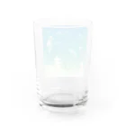 ・buncho days・ 文鳥デイズの北欧の空を飛ぶ文鳥 Water Glass :back