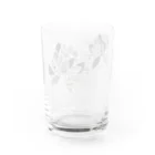 Drecome_Designのオルテガ柄の蓮の花 Water Glass :back