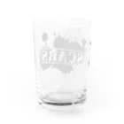 SCARSのペイントロゴ（ブラック） Water Glass :back