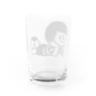 ゴトウミキのボーダー坊や（寝そべり） Water Glass :back