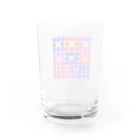 からあげ市場の花柄ドット Water Glass :back