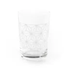 kumakuma112mの麻の葉 ＊ 和柄グラス Water Glass :back