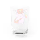 くまのおもちゃ箱のお届けうさぎ Water Glass :back