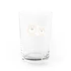 こっちゃんのお店🐻の敬礼ポーズてっちゃん Water Glass :back