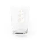 ぷいこのおみせのふくふくすずめの親子。 Water Glass :back