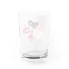 松や SUZURI店のジャパニーズ着物ガール【まつ】 Water Glass :back