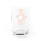 Peach Graphicsのぽこたぬき Water Glass :back
