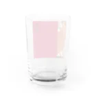 伝統色と家紋のいろは OFFICIAL STOREのスクエア【真紅】 Water Glass :back