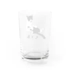 たんたん保護猫グッズのモコ蔵くん Water Glass :back