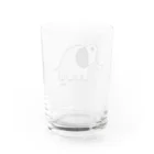 麦畑のゾウG(下手な絵) Water Glass :back