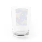wowowのblue earth Water Glass :back