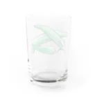 サルハ亭の家庭菜園シリーズ　おくら Water Glass :back