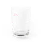 ねむ・のどかのねむイラスト白 Water Glass :back