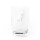 chiicoroの疑いの眼差しモモ Water Glass :back