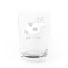 麦畑のウシw(下手な絵) Water Glass :back