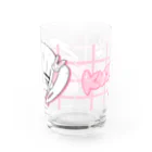 💗江崎びす子officialスズリ💗のクズかわチャン Water Glass :back