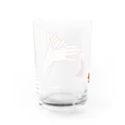 circusの影絵グラス＿イヌ（赤） Water Glass :back